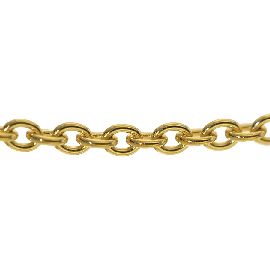 trendor Gold Taufring-Anhänger mit goldplattierter Halskette gold