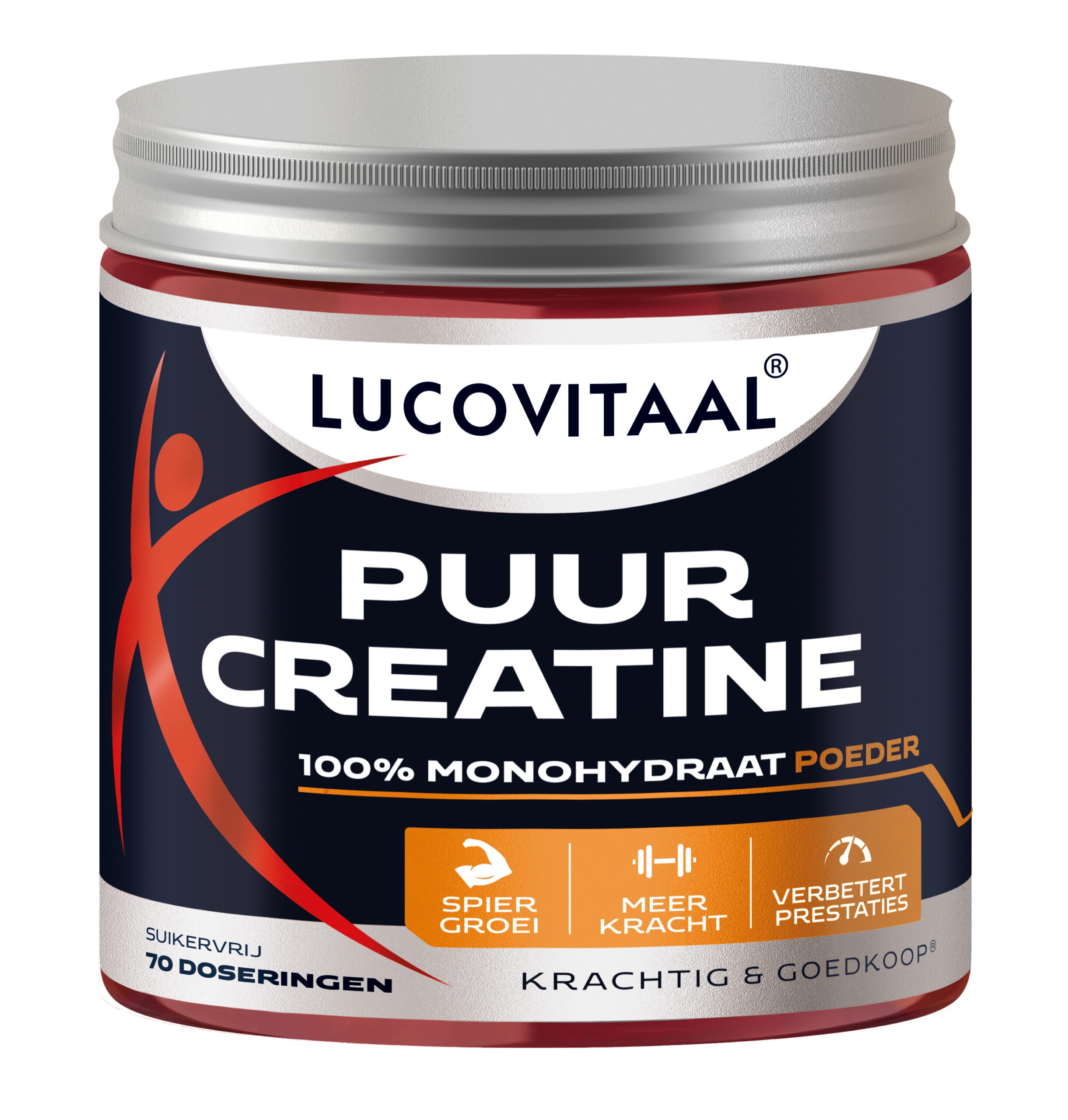 Lucovitaal Creatine poeder Puur Vegan (210 gr)