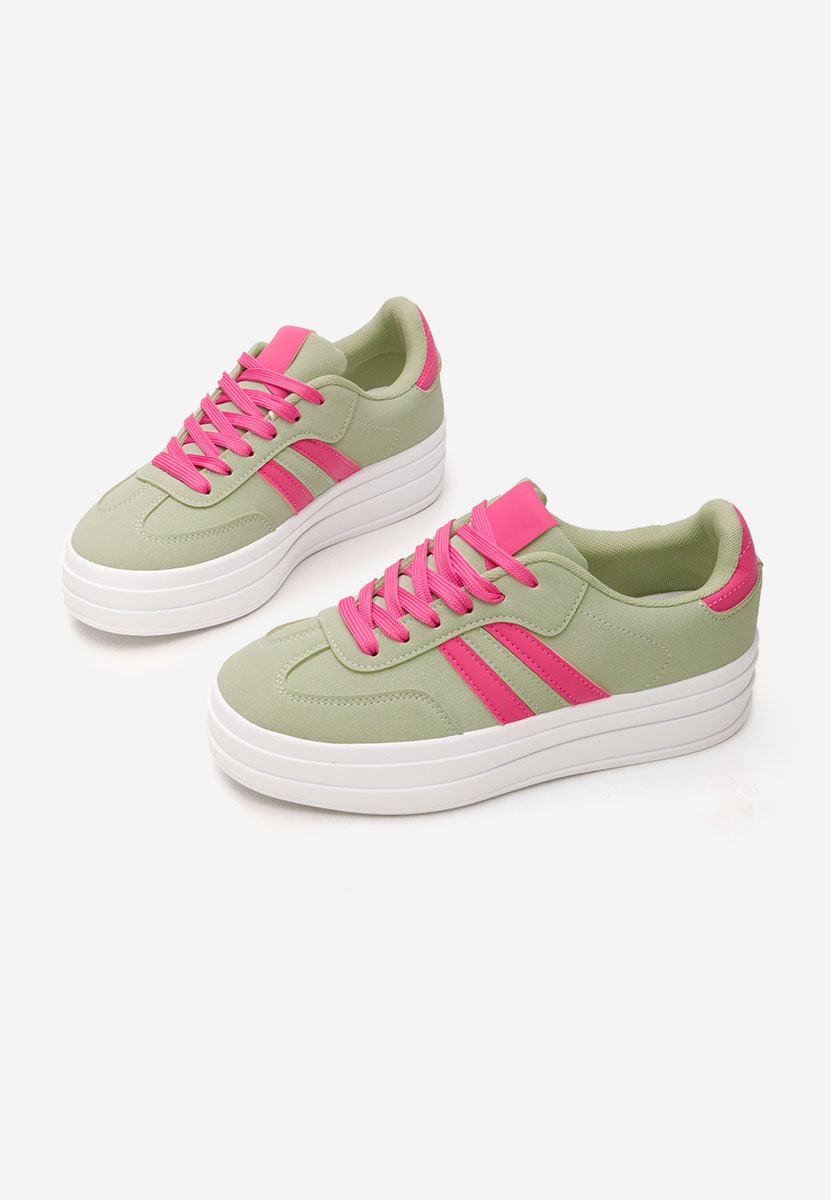 Baskets pour femme vert Allyna