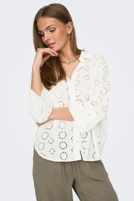 Jacqueline de Yong beige dames blouse
