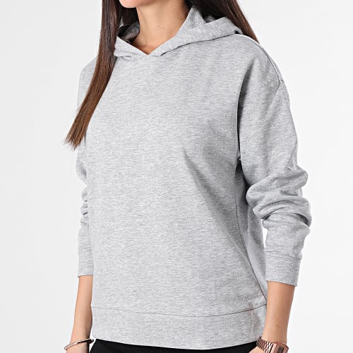 Sweat Capuche Femme Ane Gris Chiné
