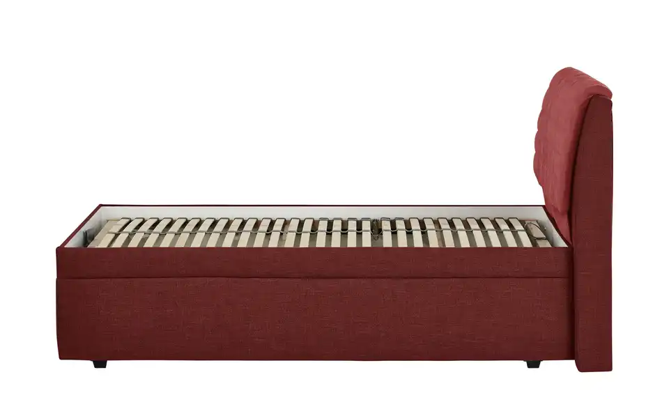 Polsterbettgestell York Rot 120 cm