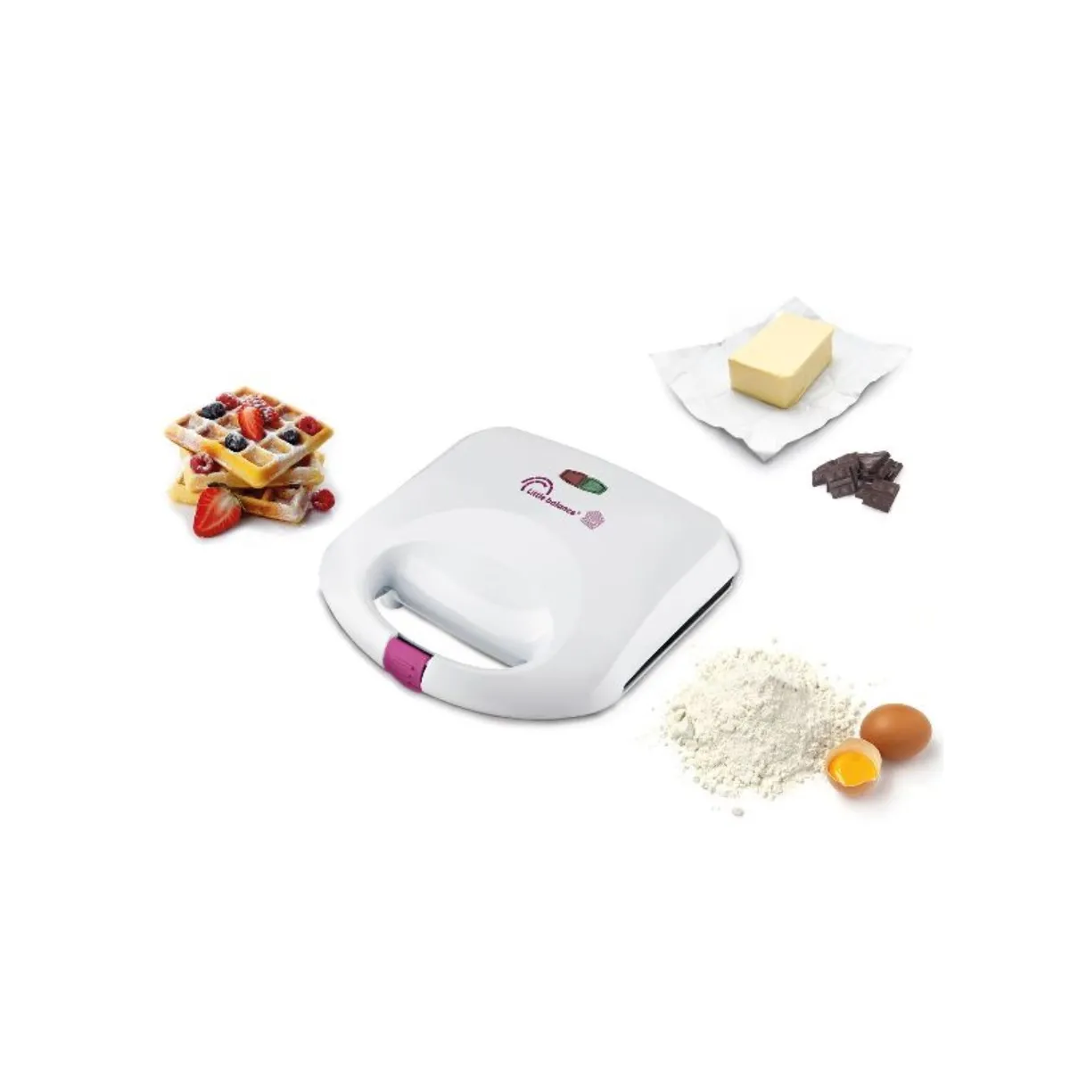 Little Balance Croque Gaufres 750W Blanc