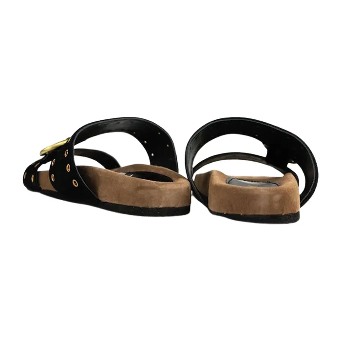 Lazamani Two Straps One Buckle Slippers Dames