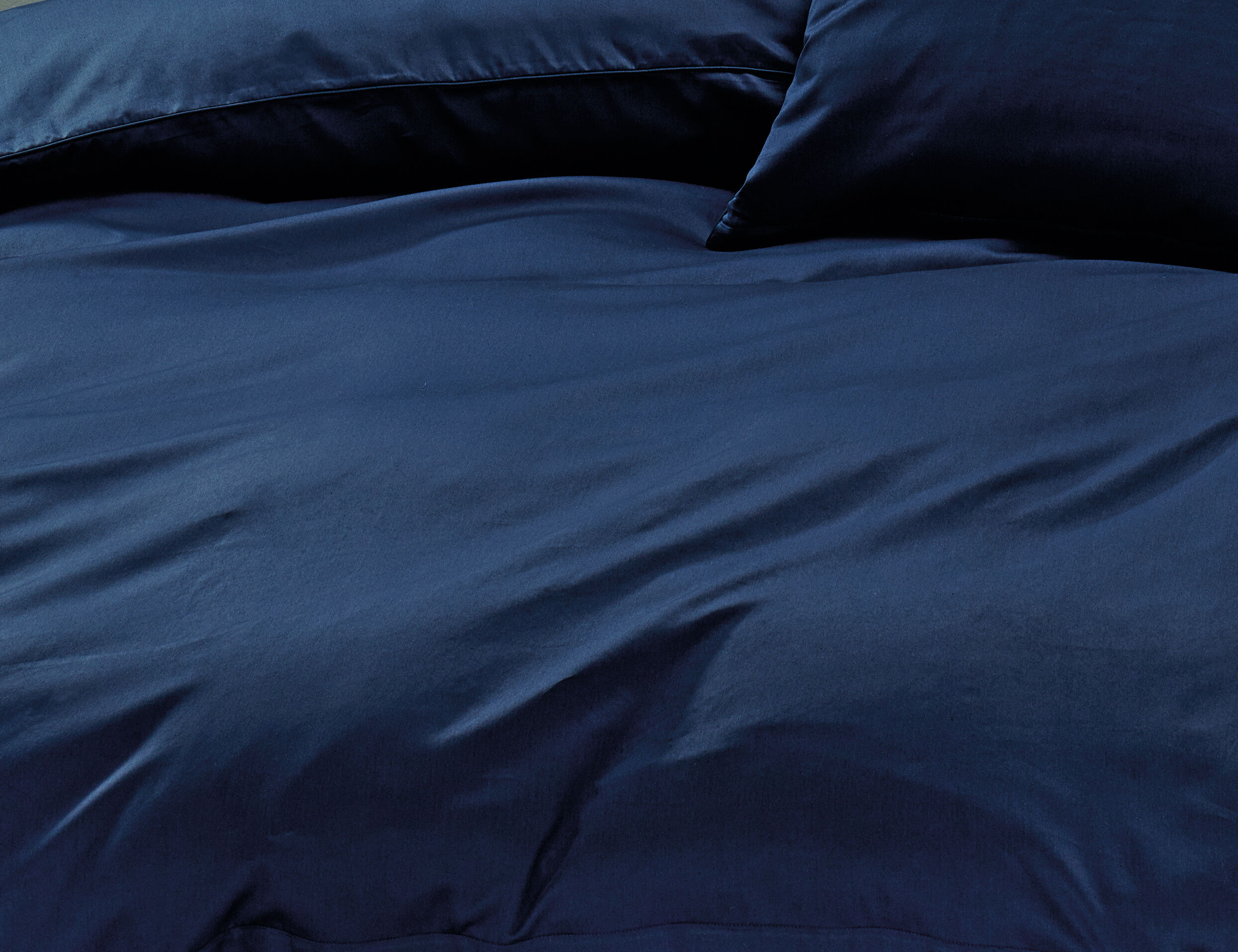 Uni Satin Bettwäsche mit Biese