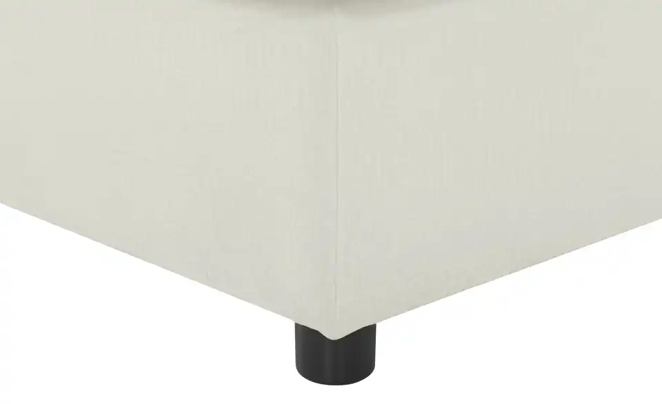 Element Branna Beige Samt Ottomane links
