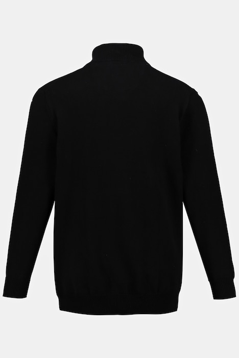 JP 1880 Stricktroyer, Stehkragen, Zipper, Langarm, bis 7 XL