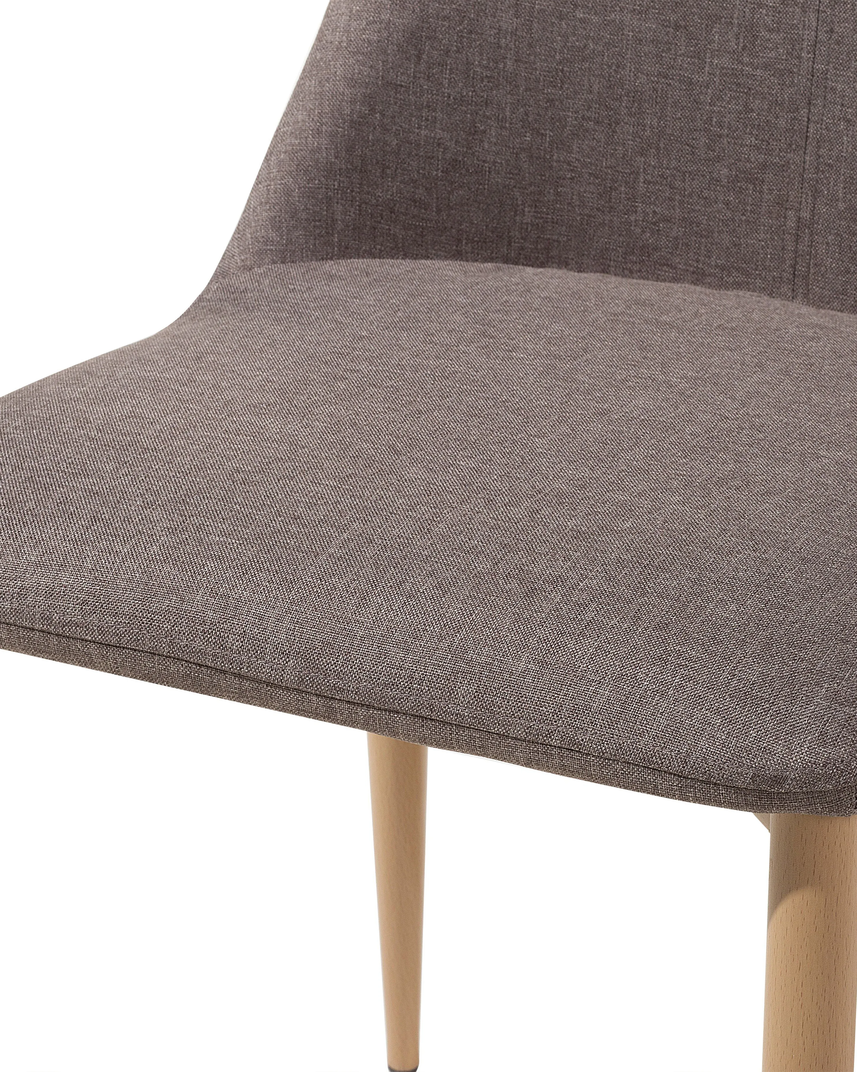 Set van 2 eetkamerstoelen CLAYTON Stof Taupe