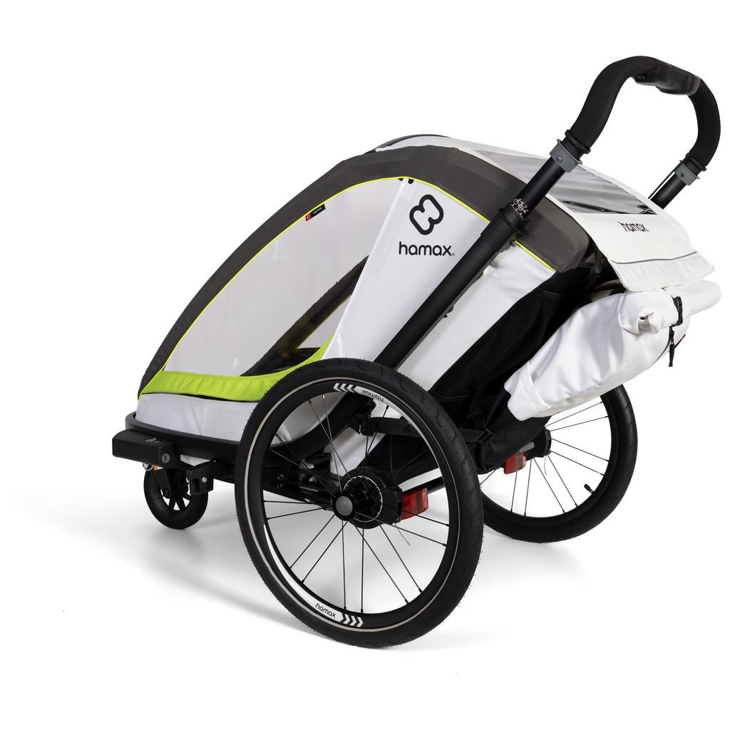 hamaxhamax   Fahrradanhänger Breeze ONE weiss/grün