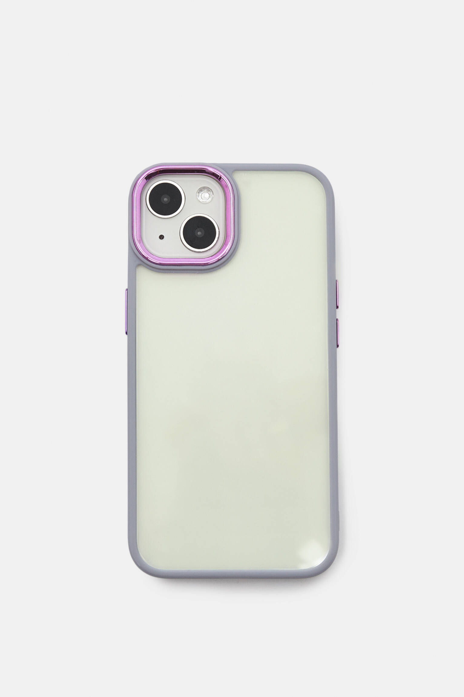 CAPA TRANSPARENTE PARA IPHONE - LILÁS