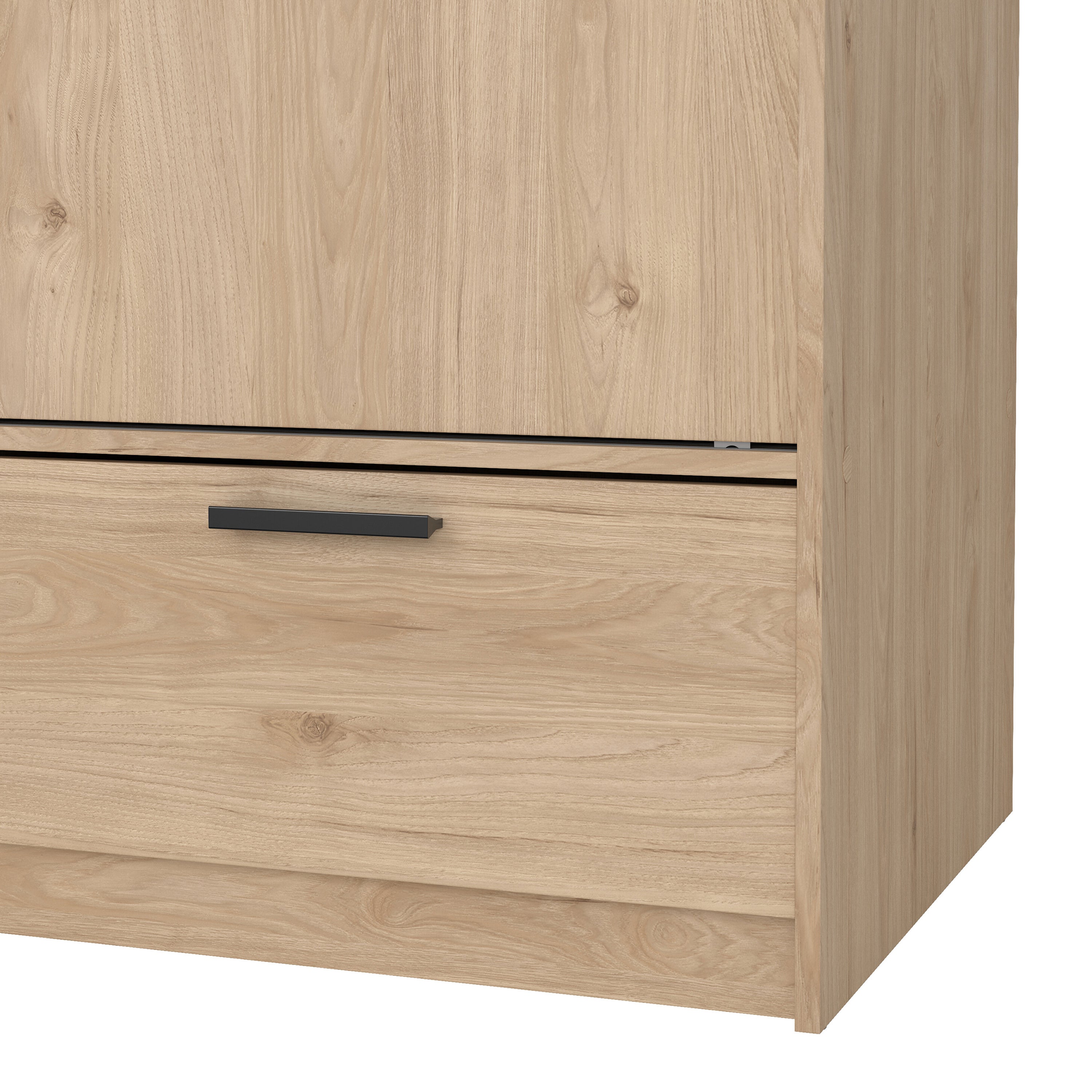 by fonQ basic Slim Kledingkast - B 121,2 - Eiken