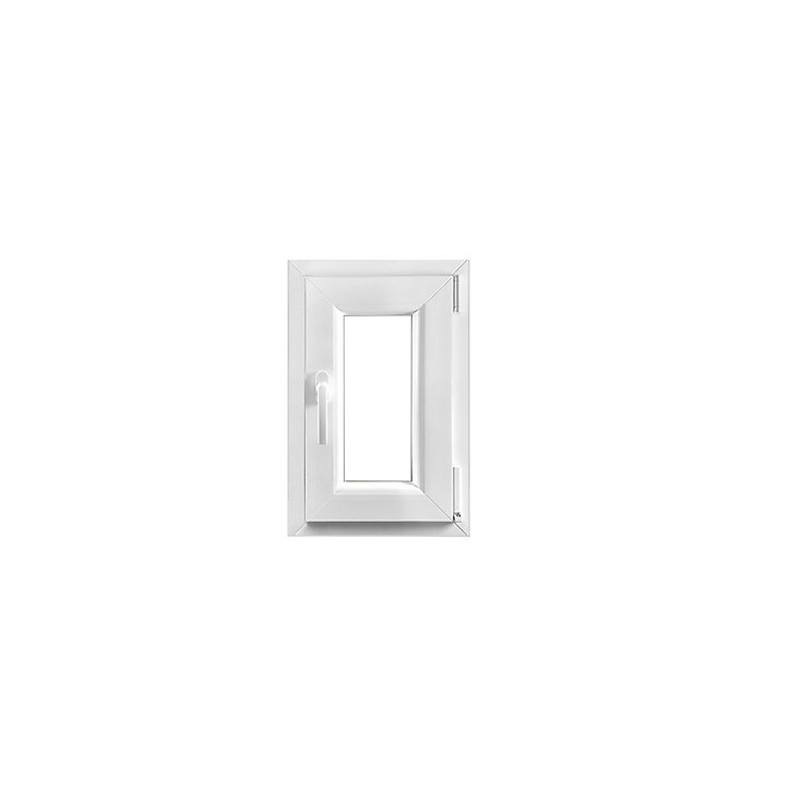 Fenêtre PVC 1 vantail oscillo-battant GoodHome blanc - l.40 x h.60 cm, tirant droit