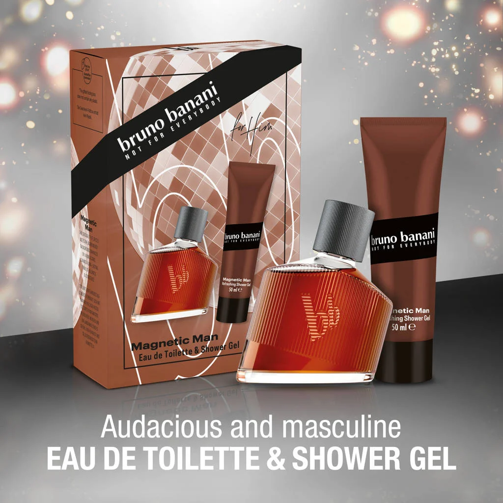 geschenkset Magnetic Man - eau de toilette 30 ml + showergel 50 ml