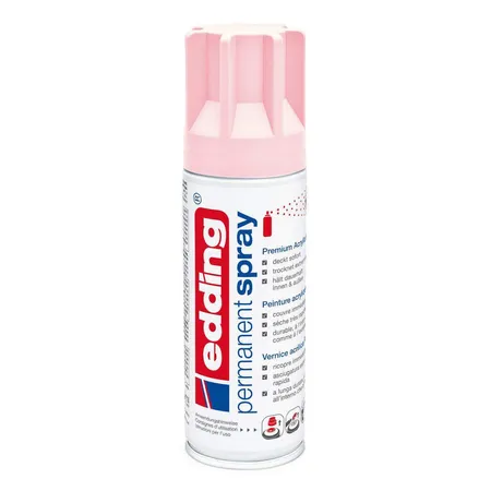 edding 5200 Permanent Spray Premium-Acryllack, seidenmatt, 200ml, pastellrosa