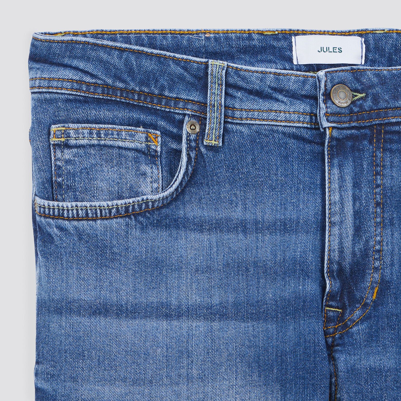 Jean straight 3 longueurs Bleu