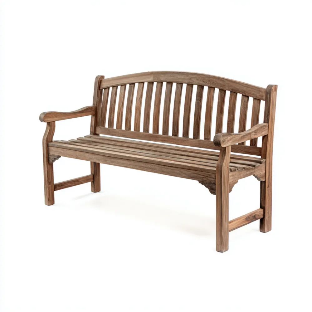 Gartenbank Teakholz 150x65x90 cm - Natur - Klassisches Design