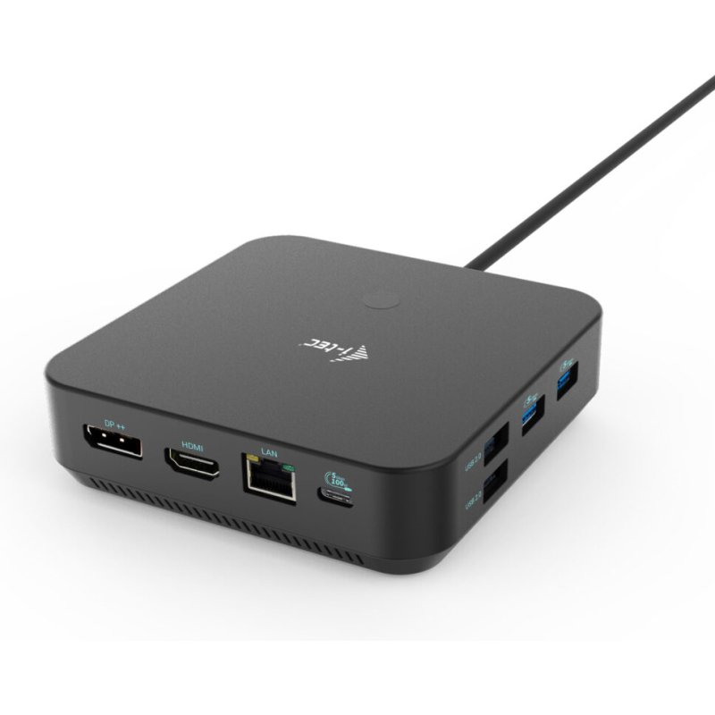 i-tec USB-C HDMI Dual DP Docking Station with Power Delivery 100 W + Universal Charger 100 W