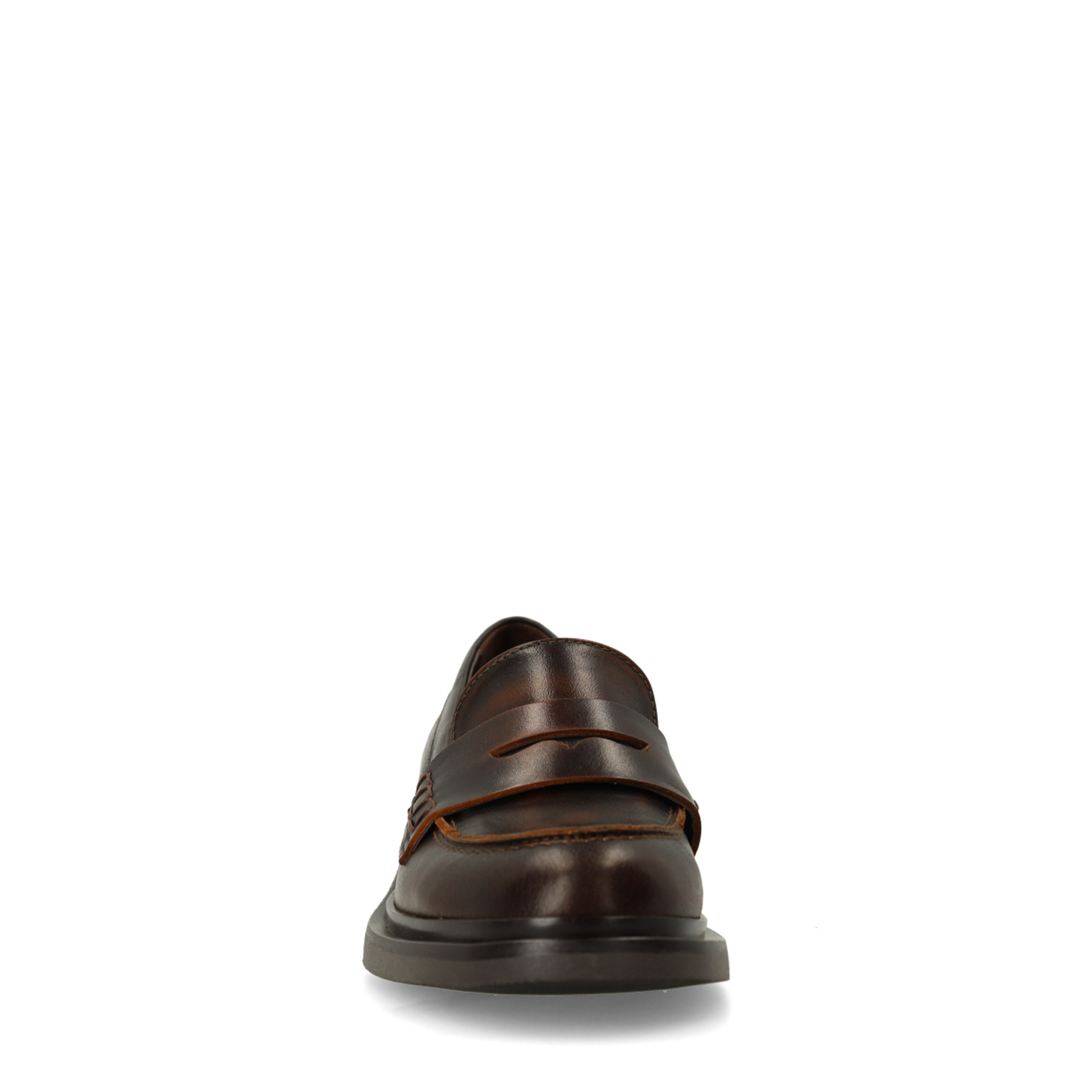 Bruine leren loafers