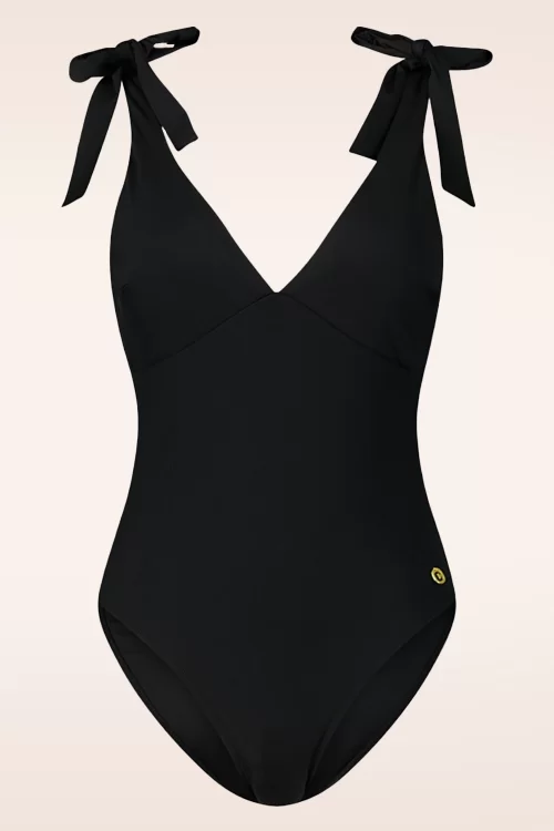 TC Beach Bow Rib Badpak in zwart