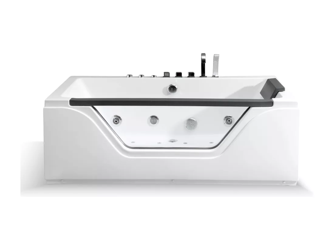Baignoire Balnéo TAHITI Jets Hublot 170x78cm, by SPALINA
