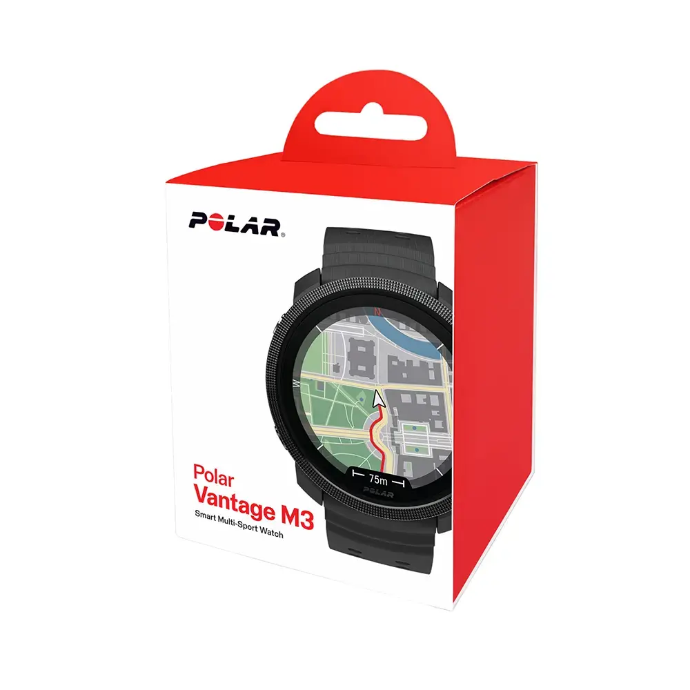 Polar Vantage M3 Sporthorloge Zwart/Zwart S-L
