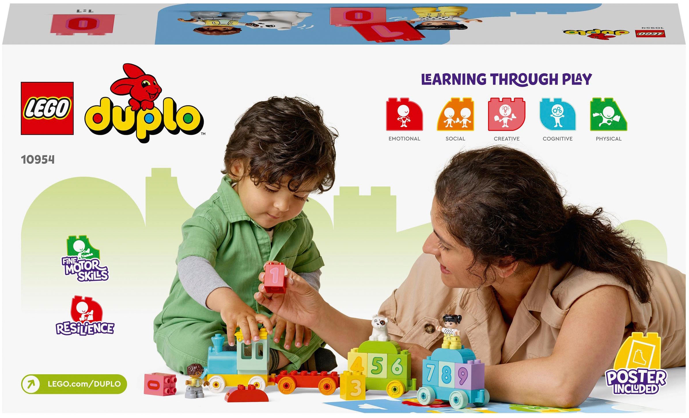 LEGO® Konstruktionsspielsteine »Zahlenzug – Zählen lernen (10954), LEGO® DUPLO® Creative Play«