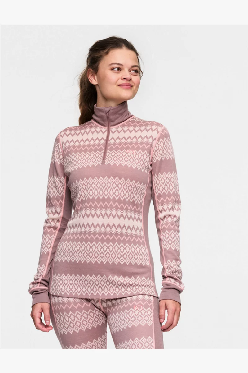 Kari Traa Agnes 2.0 Half Zip Damen Thermo Longsleeve