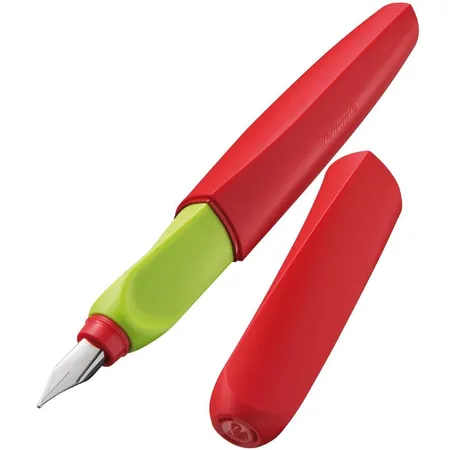 Pelikan Twist® Füller Feder M, Apple Candy (Rot/Grün), universell für Rechts- und Linkshänder