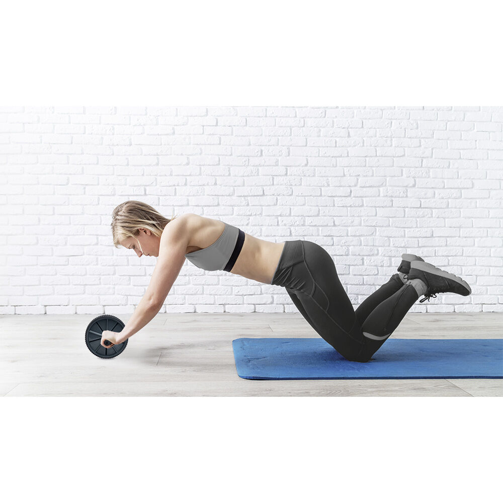 Roue abdominale musculation noir Ø18xL25,5cm