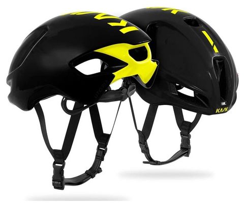 KASK UTOPIA - BLACK YELLOW - Casque Route - Noir