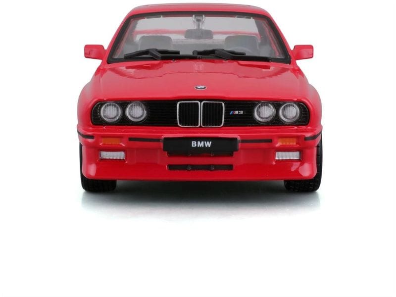 BBurago BMW M3 (E30) 1988 Rot 1:24 Sammlermodell im Massstab 1:24
