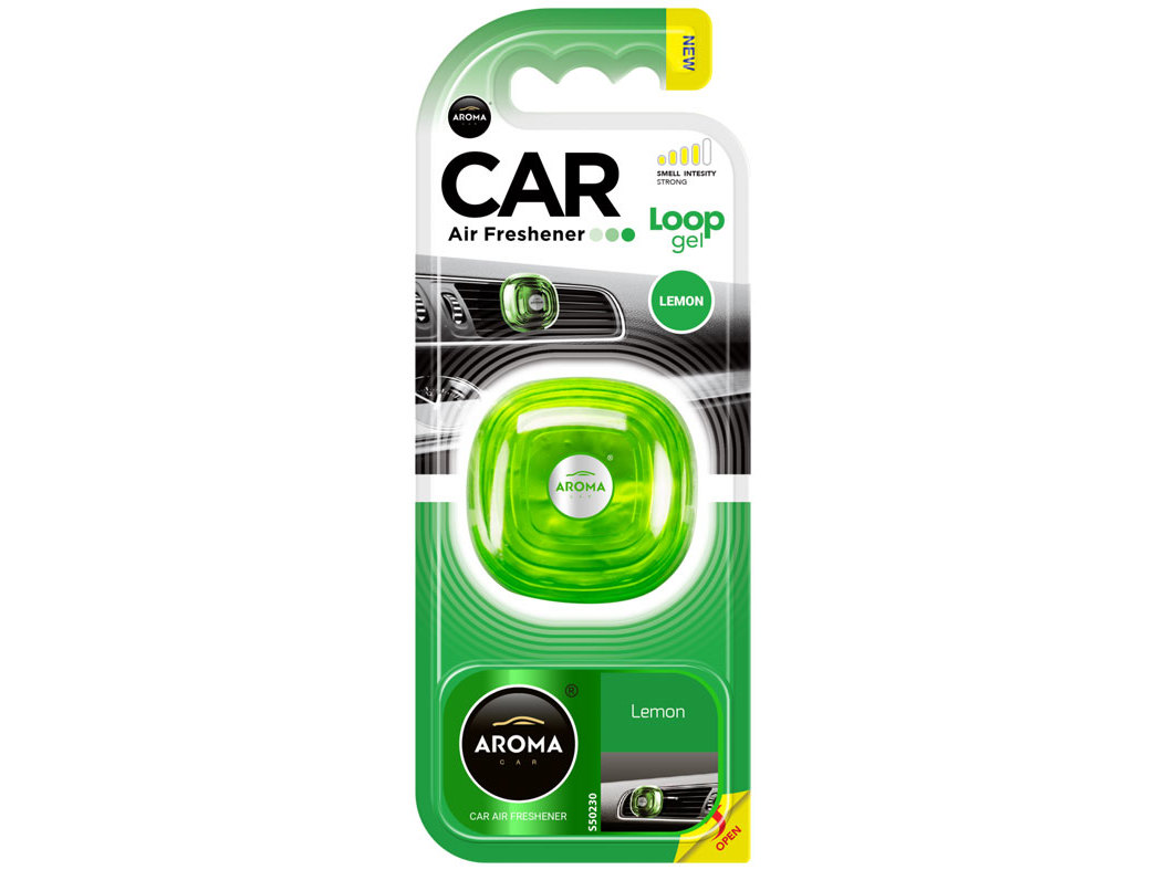 AMBIENTADOR AUTOMÓVEL LOOP AROMACAR GEL LEMON