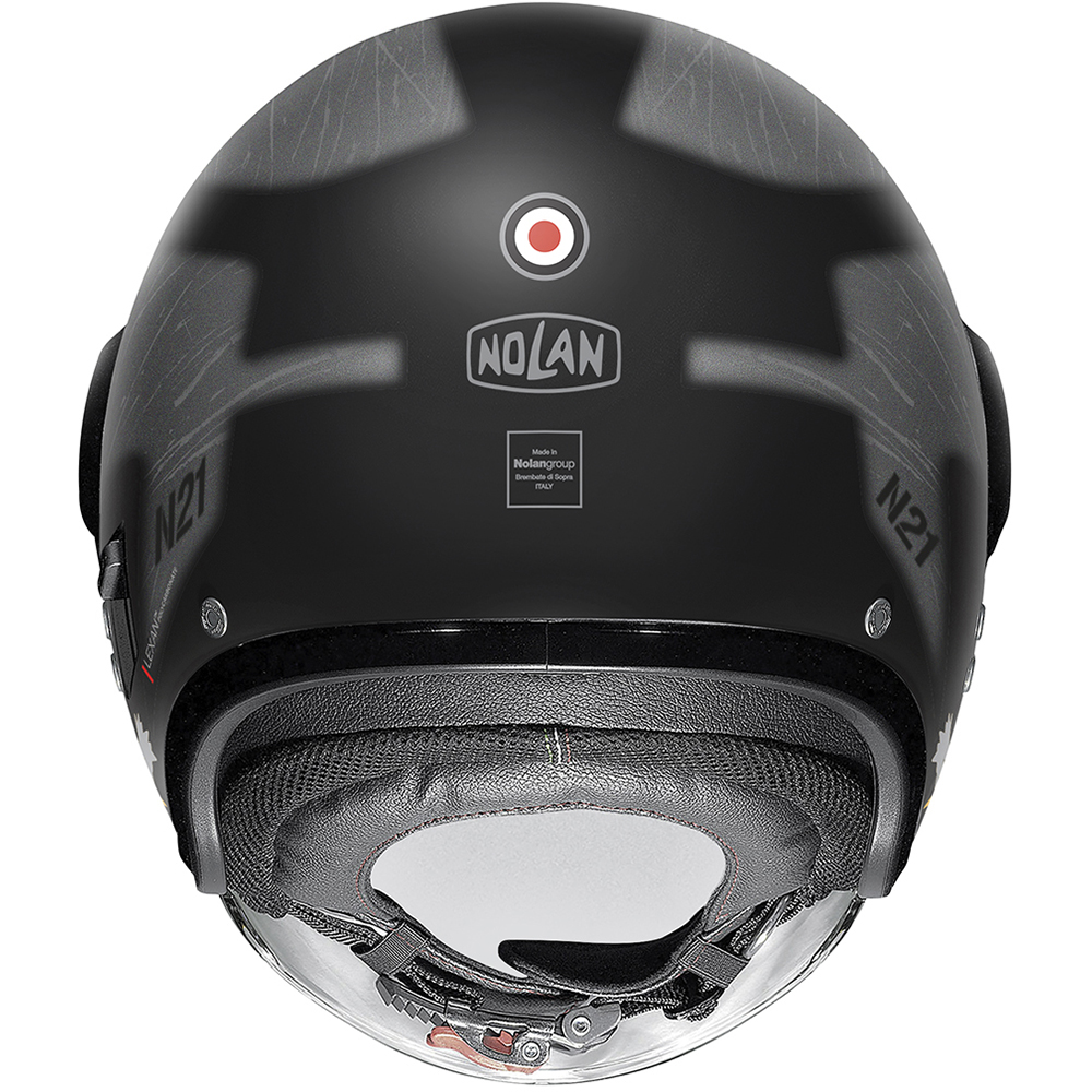 Nolan - Casque N21 Visor Skydweller Noir Mat / Gris / Blanc / Rouge