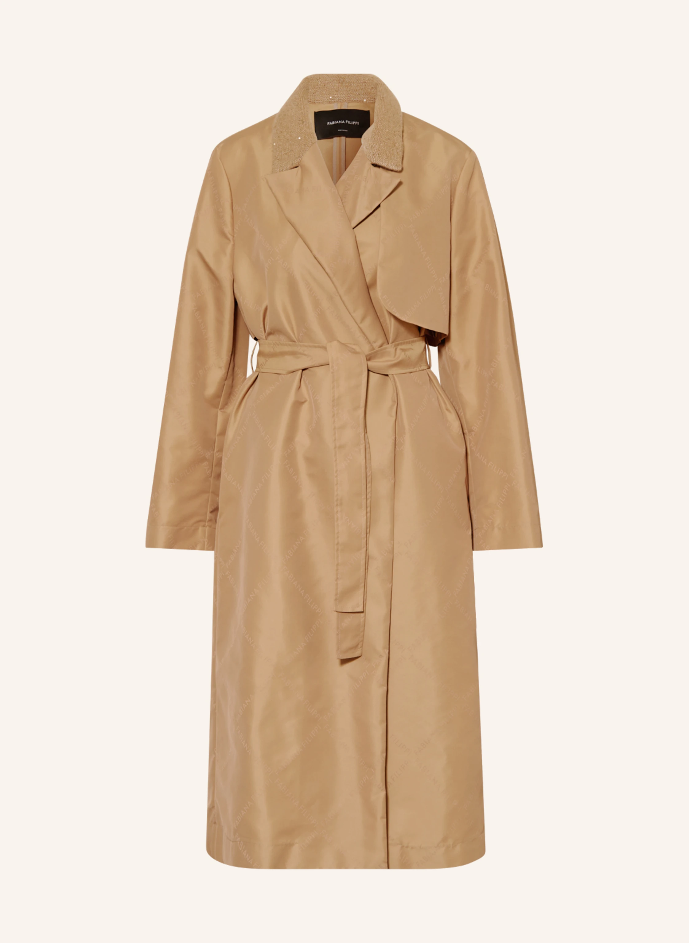FABIANA FILIPPI Trenchcoat mit Pailletten