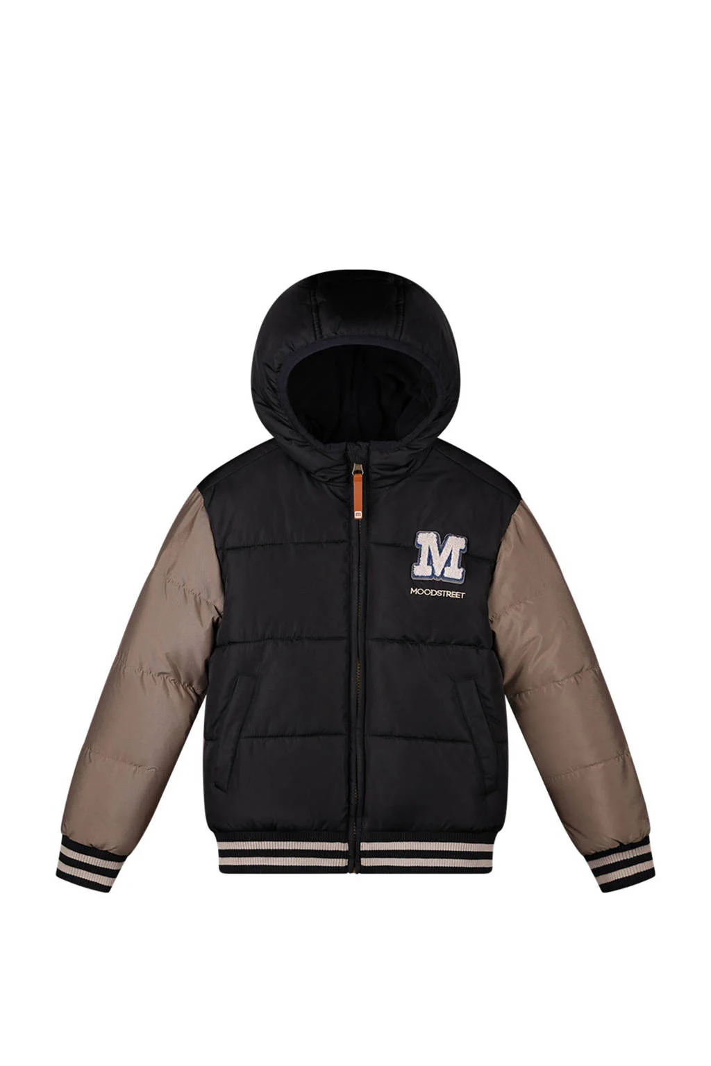 Moodstreet gewatteerde winterjas Justin zwart