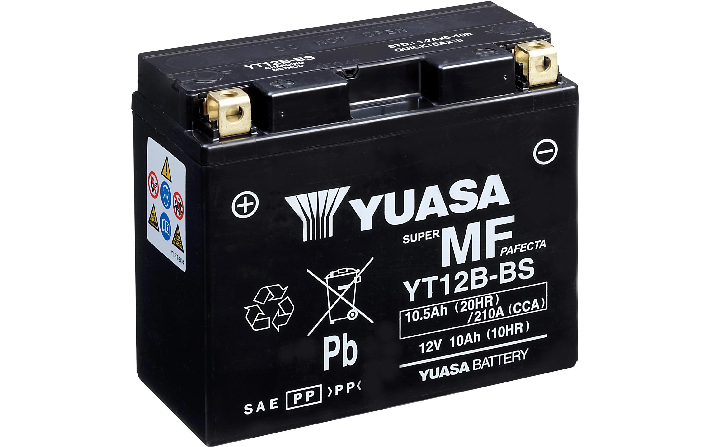 Motorradbatterie AGM 12V/10.5Ah/210A<br>Blei (Pb) Starterbatterie
