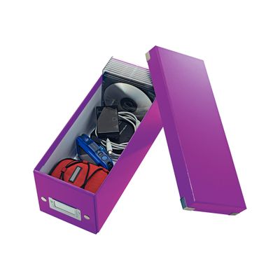 Leitz Click & Store - Boîte de rangement pour CD - violet métallisé
