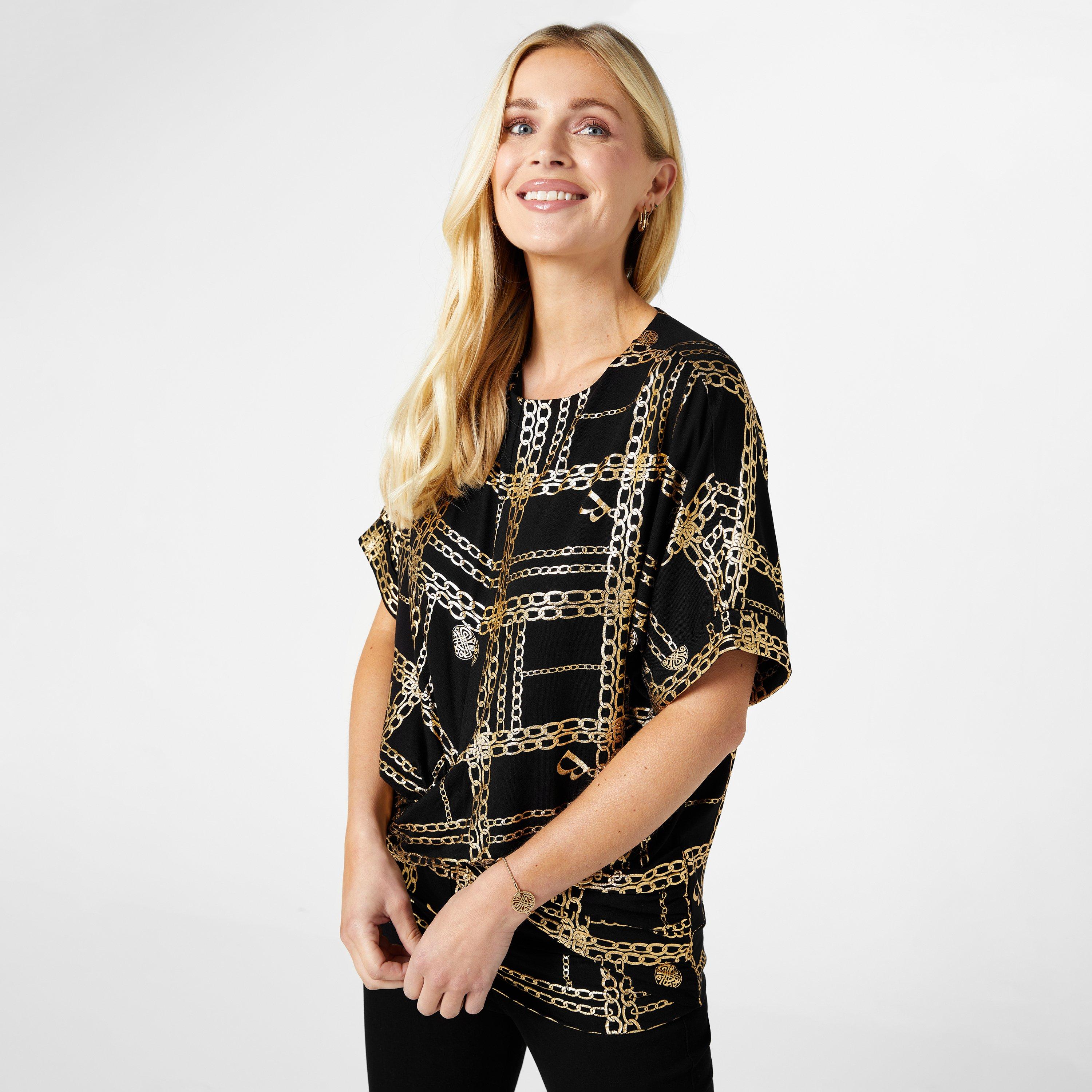 Biba Foil Printed Top