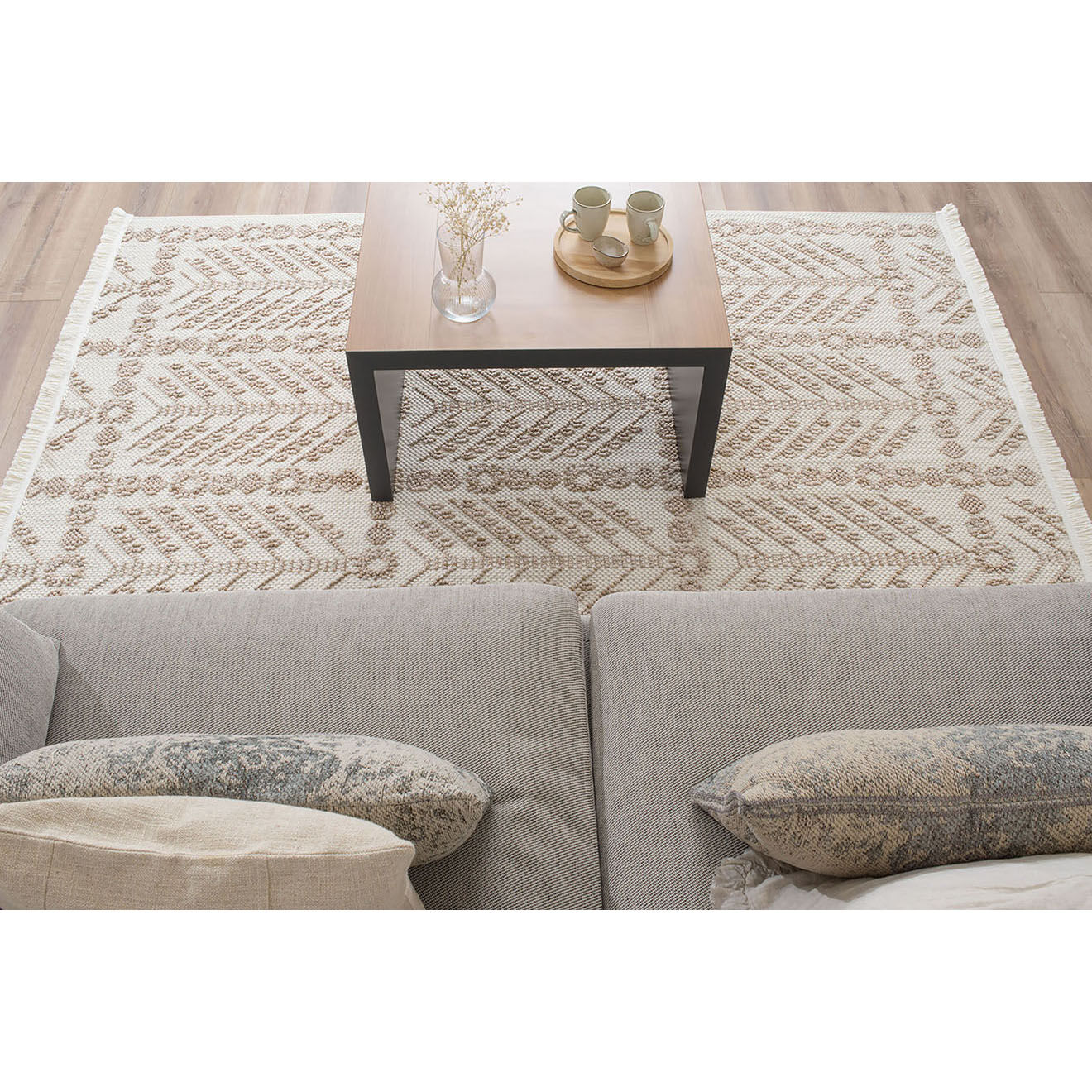 Nazar Rugs Tapis Bali 734 crème - 120x170 cm