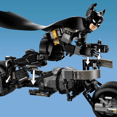 LEGO Super Heroes 76273 Byggbar Batman-figur og batpod-sykkelen