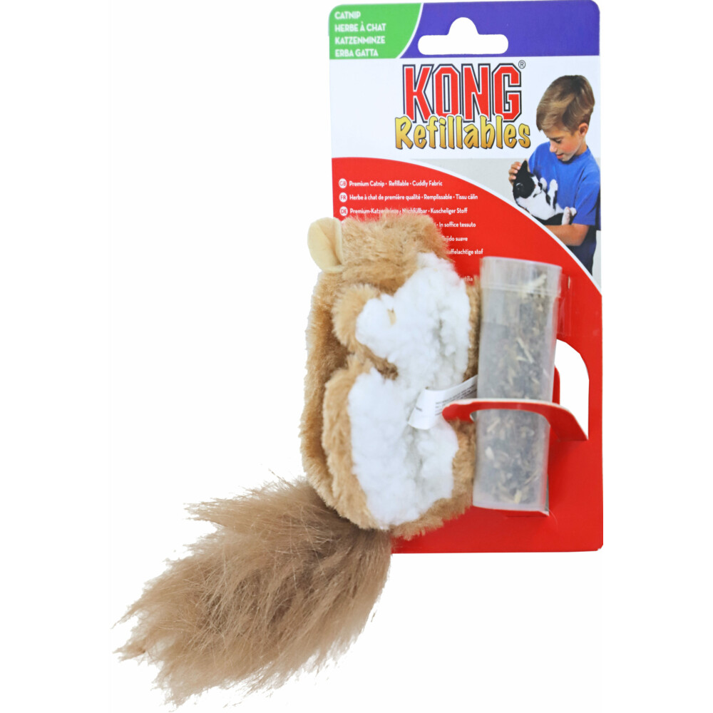 Kong Cat Refillable Catnip Eekhoorn