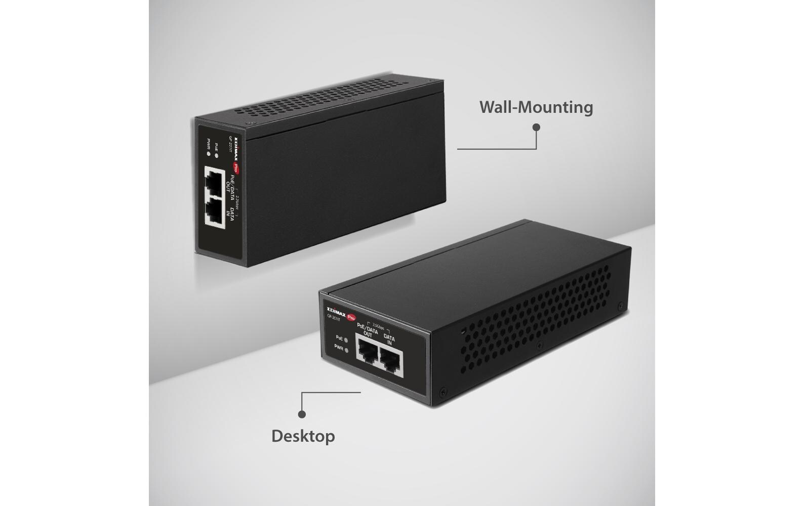 PoE+ Injector GP-201IT 30 WattIEEE 802.3at 2.5 Gigabit 30W PoE+ Injektor