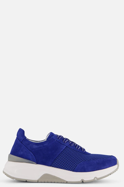 Gabor Rollingsoft Sneakers blauw Suede