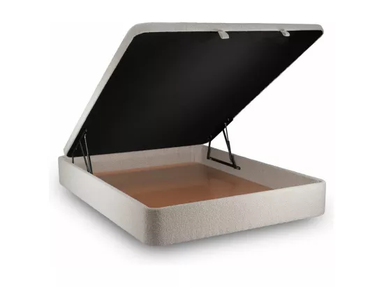 Sommier Coffre Bouclette Beige 140x200 H39cm
