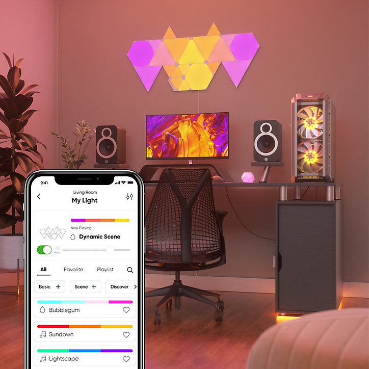 Kit de démarrage Nanoleaf Shapes triangles 4 panneaux LED