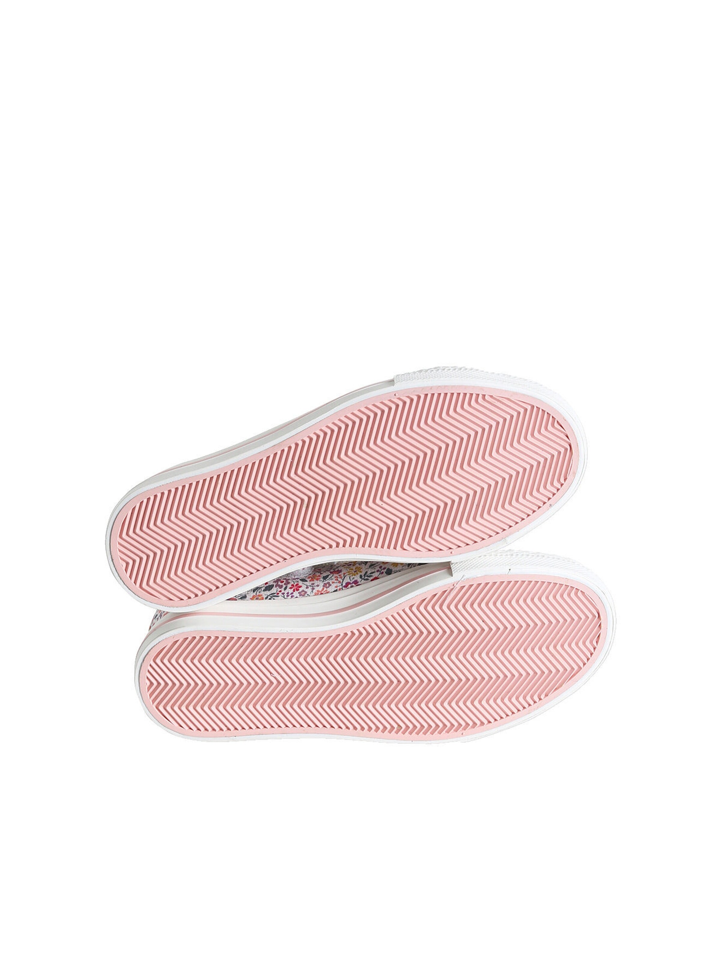 Vertbaudet Mädchen Stoff-Sneakers mit Reißverschluss blush