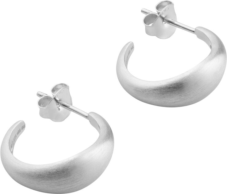 ByBiehl Ocean Flow Hoops Small Rhodinated silve