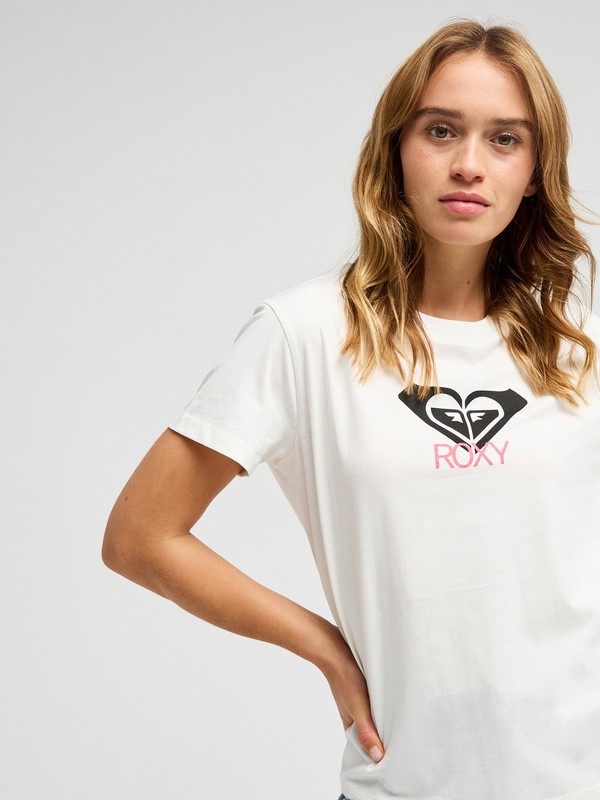 Ocean Road Art T-shirt à manches courtes Blanc Femme