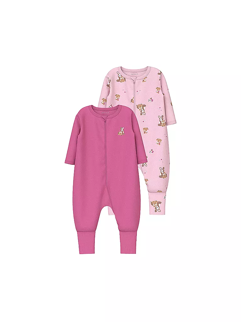 NAME IT Baby Schlafoverall 2er Pkg NBFNIGHTSUIT pink