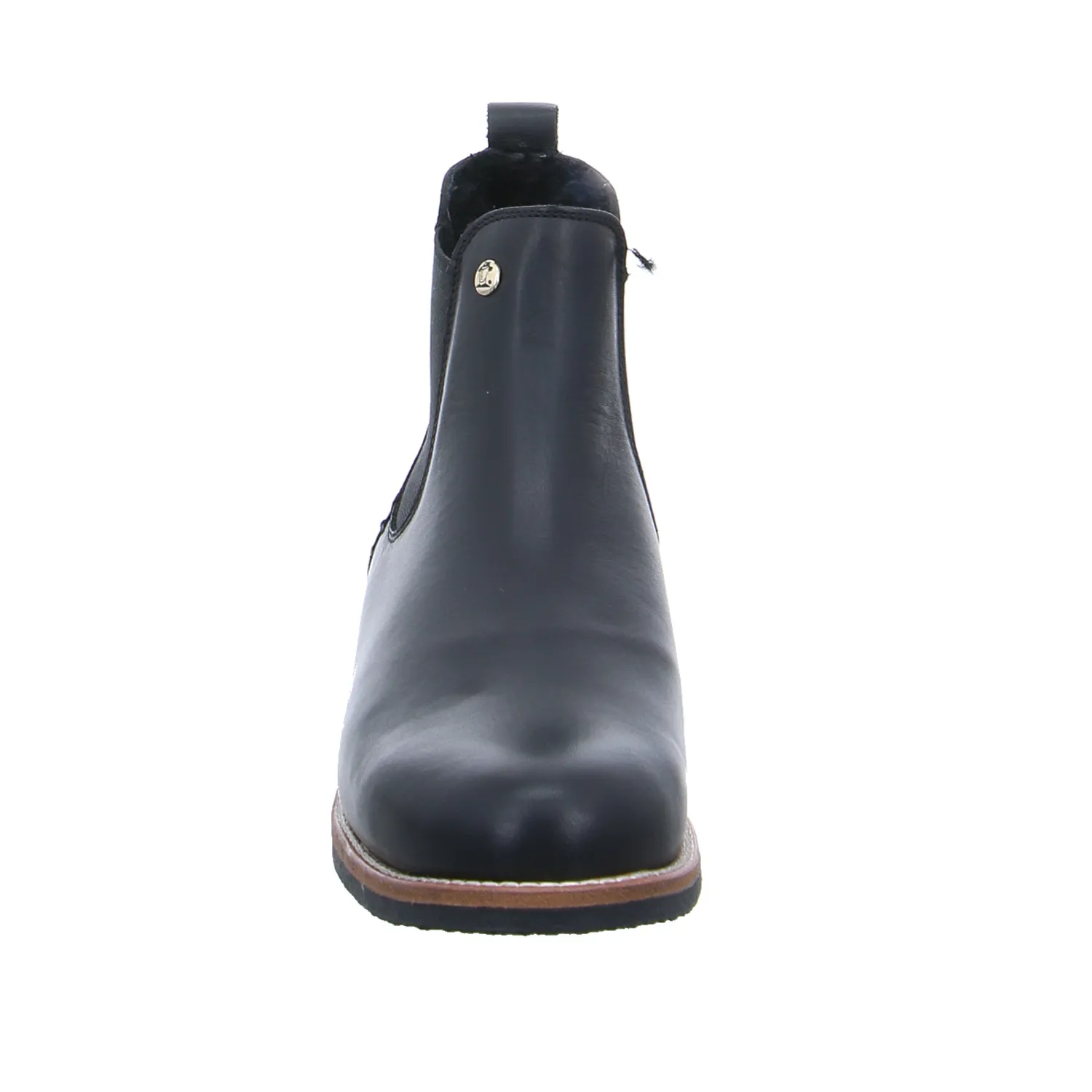 PANAMA JACK Boot Schwarz Leder  mit Lammfell - Innenfutter